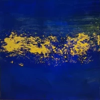 Sans titre - Acrylique et huile sur toile 80 x 80 cm Année 2024