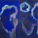 Peinture sur toile "Sensation bleue" de 194 x 146 cm - Année 2015